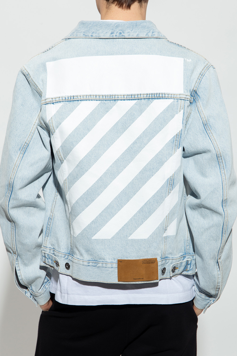 Off | StclaircomoShops - White Denim jacket - Men's Clothing